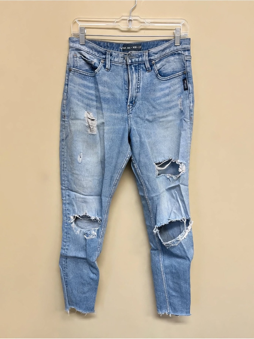 Silver Jeans Light Blue Slim Straight Distressed Men's Jeans